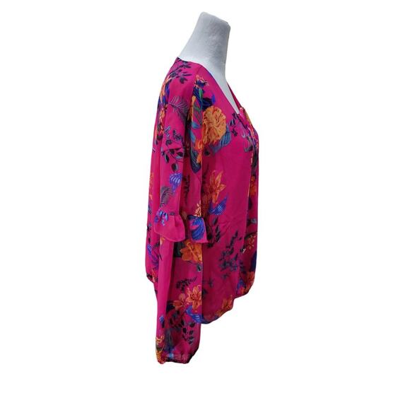 International Concepts‎ Women's Floral Blouse Size XL 2023 NEW - Picture 8 of 11